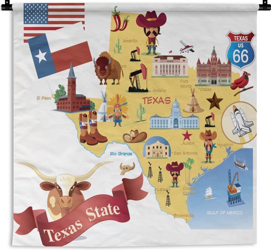 Tapis Mural Décoratif Dessin Animé 101.6 X 71.1 Cm - Bannière à Accrocher Pour Chambre, Dortoir - Polyester