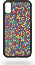 Colourful pixel tiles Telefoonhoesje - Apple iPhone X / XS