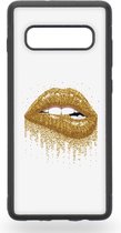 Golden lips Telefoonhoesje - Samsung Galaxy S10+