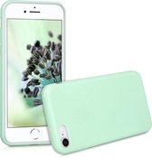 kwmobile telefoonhoesje voor Apple iPhone 7 / 8 / SE (2020) - Hoesje voor smartphone - Back cover in mat mintgroen