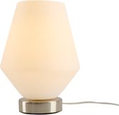 Olucia Gracia - Design Tafellamp - Glas/Metaal - Chroom;Wit