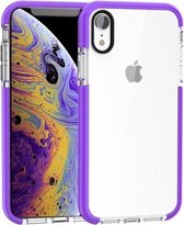 Zeer transparant zacht TPU-hoesje voor iPhone X / XS (paars)