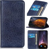 Magnetische Retro Crazy Horse Texture Horizontale Flip Leren Case voor Huawei Y5 (2019), met Houder & Kaartsleuven & Portemonnee (Blauw)