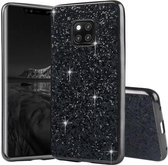 Glittery poeder schokbestendig TPU-hoesje voor Huawei Mate 20 Pro (zwart)