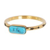 iXXXi Vulring Festival Turquoise Goud | Maat 20 (gewone ringmaat 22)