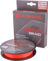 Ultimate Pro-8 Braid Gevlochten Vislijn - 0.25mm - 16kg trekkracht - 150m - Fluo Oranje
