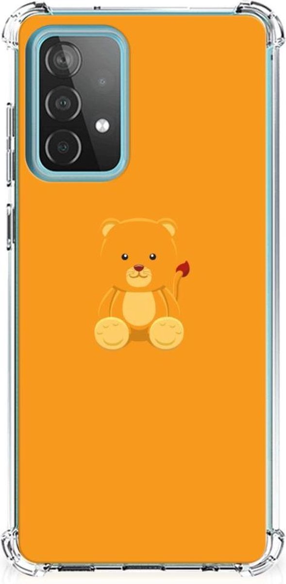 TPU Case Anti-Shock voor Samsung Galaxy A52 4G/5G Stevig Bumper Hoesje Baby Beer