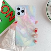 Apple iPhone 12 Mini Hoesje - Mobigear - Marble Serie - TPU Backcover - Colorful - Hoesje Geschikt Voor Apple iPhone 12 Mini
