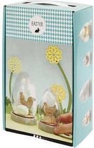Stolpen met decoratie, h: 12+15,5 cm, 2stuks