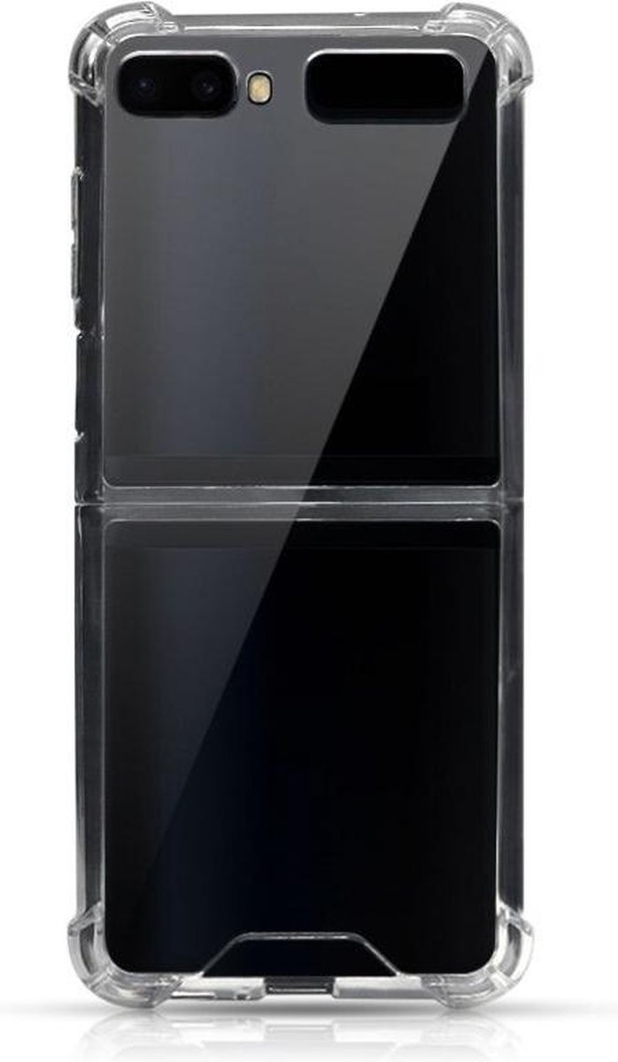 Mobigear Doorzichtig Hoesje geschikt voor Samsung Galaxy Z Flip Telefoonhoesje Flexibel TPU | Mobigear Cushion Backcover Shockproof | Doorzichtig Telefoonhoesje Galaxy Z Flip | Schokbestendig Galaxy Z Flip Telefoonhoesje | Anti Shock Proof -