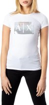 Armani Exchange 8nytdl T-shirt Met Korte Mouwen Wit M Vrouw