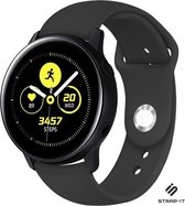 Strap-it Smartwatch bandje sport 20mm met quick release - voor o.a. Samsung horloges - zwart