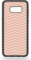 Abstract pink sharp waves Telefoonhoesje - Samsung Galaxy S8+