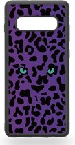 Leopards turqoise eyes Telefoonhoesje - Samsung Galaxy S10+
