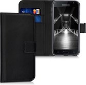 kwmobile telefoonhoesje voor Samsung Galaxy J3 (2017) DUOS - Hoesje met pasjeshouder in zwart - Wallet case