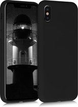 kwmobile telefoonhoesje voor Apple iPhone X - Hoesje voor smartphone - Back cover in zwart