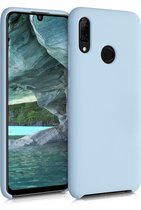 kwmobile telefoonhoesje voor Huawei P Smart (2019) - Hoesje met siliconen coating - Smartphone case in cool mint