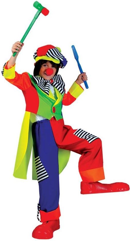 Inefficiënt basketbal condoom Kostuum | Spanky Stripes Clown Olaf | Jongens| Maat 152 | Verkleedkleding |  bol.com