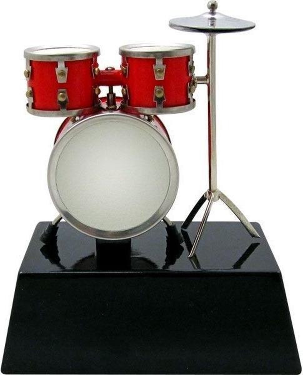 Music Gifts - Miniatuurinstrument drumstel 8 cm