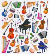 Sticker muziekinstrumenten