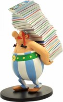 Plastoy beeldje - Asterix & Obelix: Stapel stripboeken - kunsthars - Collector Figure - 25 cm