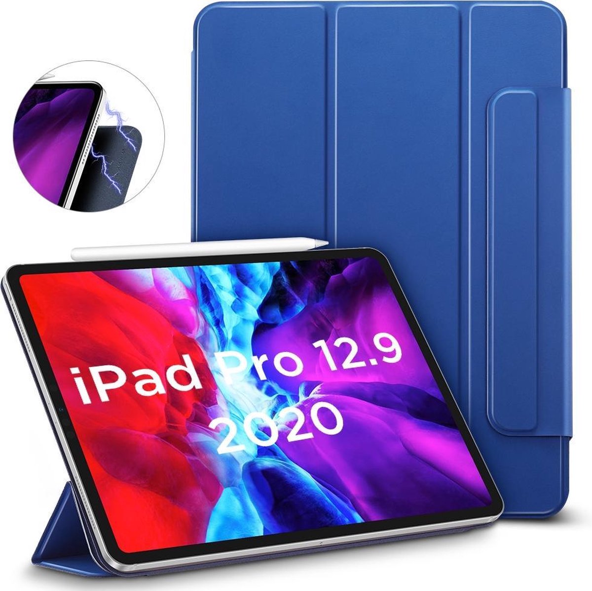 ESR Yippee Color kunstleer hoesje voor iPad Pro 12.9 (2020) - blauw