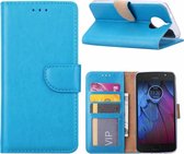 Motorola Moto E4 Plus - Portmeonnee hoesje / Book Case - Blauw
