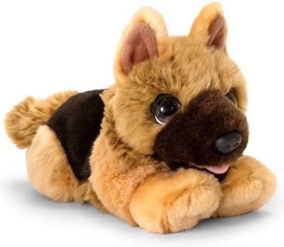Keel Toys pluche Herdershond bruin honden knuffel 32 cm - Honden knuffeldieren - Speelgoed voor kind - Keel Toys