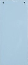12x Pak van 100 horizontale tabstroken met perforatie 180g - 105x240mm, Lichtblauw