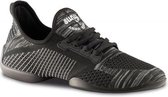 Danssneakers Heren Anna Kern Suny 4010 Pureflex - Splitzool - Sneaker Salsa, Stijldansen - Zwart/Grijs - Maat 45,5