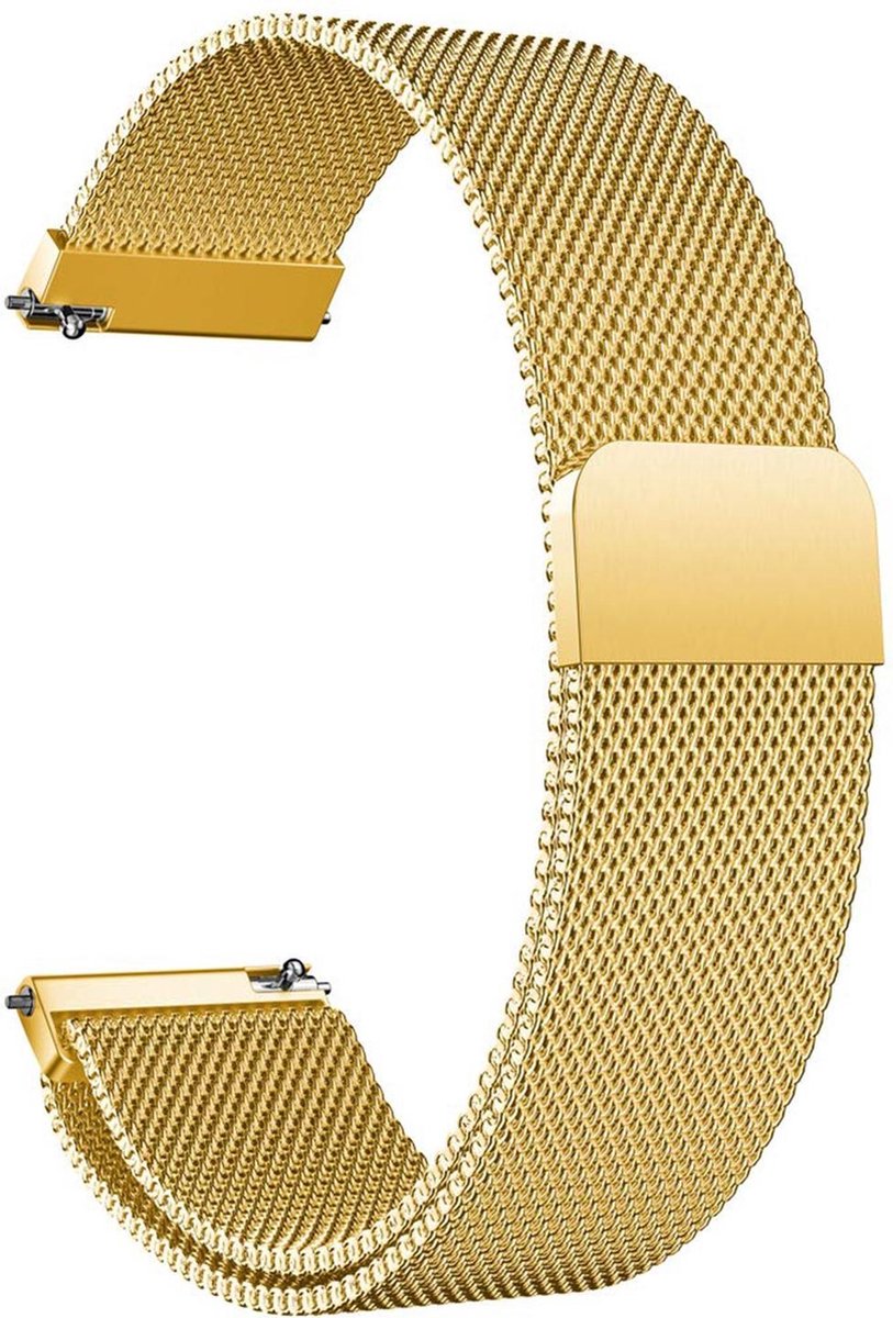 Bandje geschikt voor Huawei Watch GT 2 42mm - Goud Milanese Band