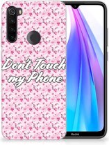 Xiaomi Redmi Note 8T Silicone-hoesje Flowers Pink DTMP