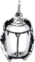Zilveren Scarabee Kever massief kettinghanger