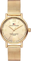 River Woods Wisconsin RW340032 Horloge - Staal - Goudkleurig - Ø 34 mm