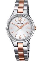 Festina F20247/1 - Polshorloge - Staal - Bi color rosékleurig - 28,5mm