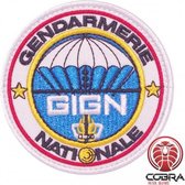 Gendarmerie Nationale GIGN geborduurde politie patch embleem met velcro