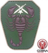 43 Scorpion Unit US Army militaire PVC patch embleem groen met velcro