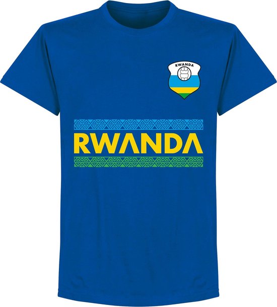 Rwanda Team T-shirt - Blauw - 4XL