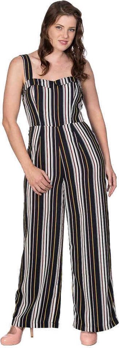 Dancing Days - STRIPE Jumpsuit - XL - Blauw