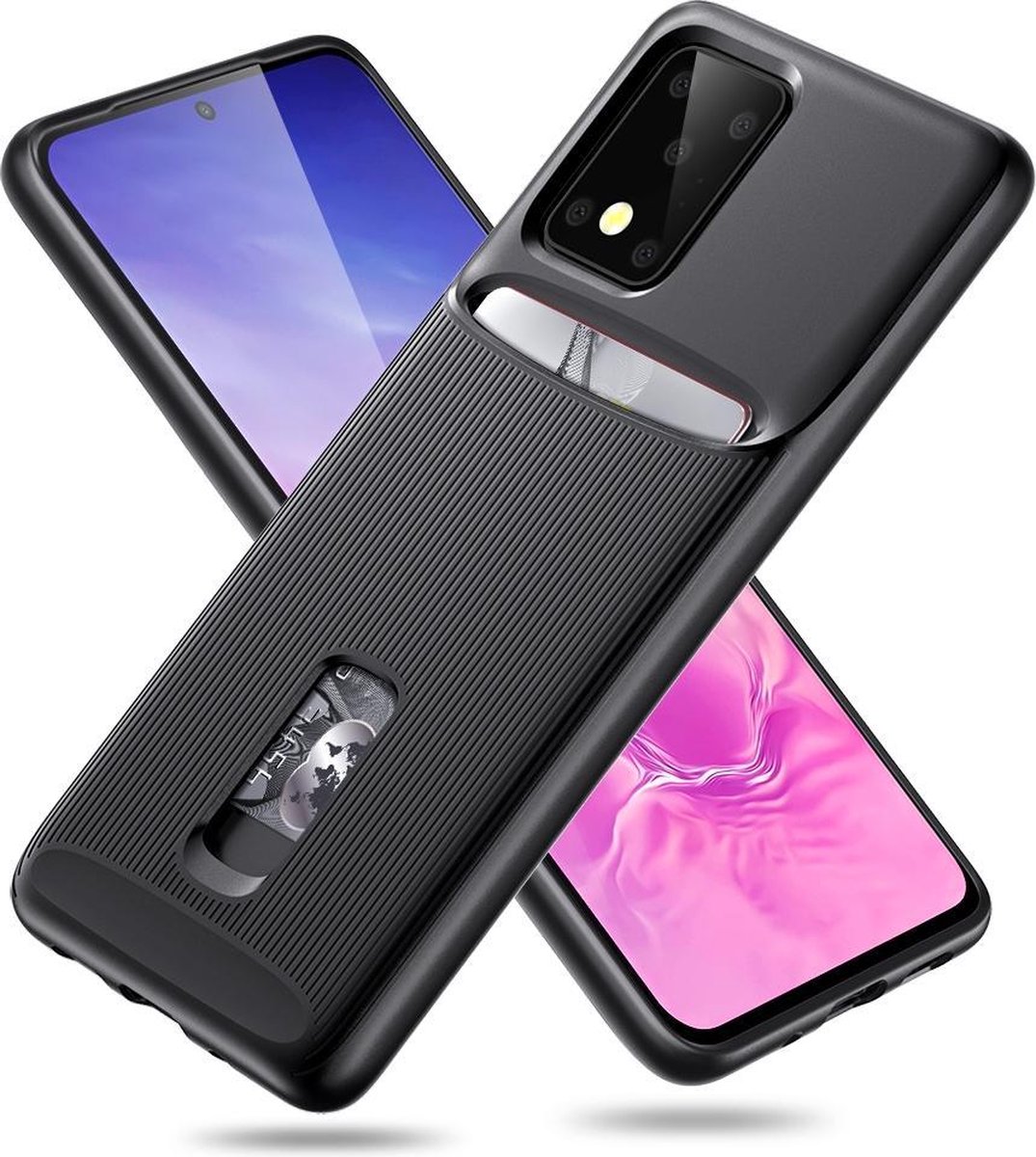 ESR Backcase Hoesje Met Kaarthouder Samsung Galaxy S20 Ultra - Wallet Armor - Zwart