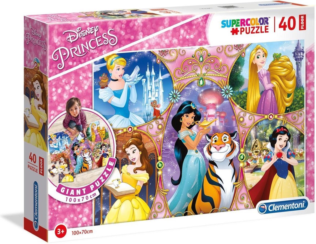 Clementoni - Legpuzzel - Maxi Disney Princess - 40 Stukjes | bol.com