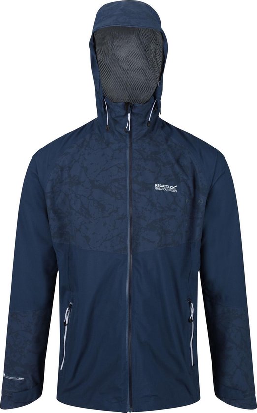 Christian Berg Men Jas met opstaande kraag in marineblauw online kopen