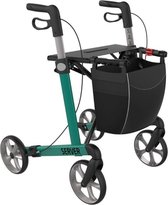 Server Rollator: Kleur: Turquoise, Model: Standaard - zithoogte 62 cm