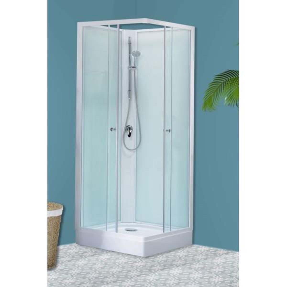 Nemo Go EveHome+ : WC-douche sans rebord, avec séchoir intégré, douchette  féminine, abattant à fermeture en douceur (softclose), blanc