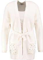 Morgan stevig lang off white vest - Maat M
