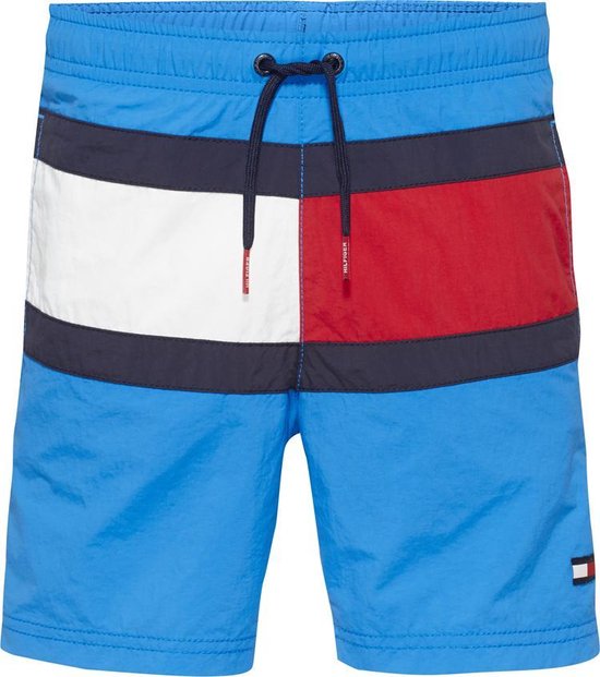 Tommy Hilfiger lichtblauwe Zwemshort voor Boys met logo-vlag-8-10 | bol.com