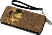 Goebel - Gustav Klimt | Portemonnee De Kus | Kunstleer - 3 vakken - 19cm