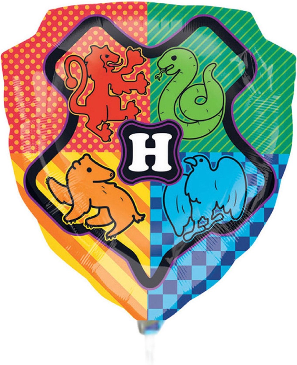 Amscan 4042175 - Super Shape Ballon en plastique Harry Potter, 48 x 78 cm, ballon hélium, Poudlard, anniversaire, fête à thème