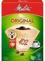 Melitta Original Koffie Filter 102 - 80 stuks bruin (filterzakje - coffee filter)