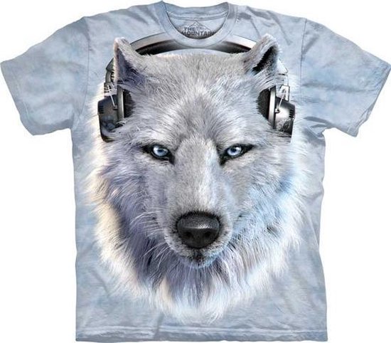 The Mountain T-shirt White Wolf DJ